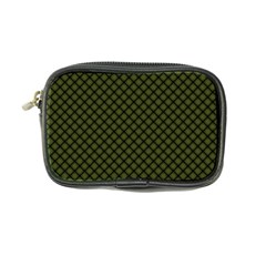 Army Green And Black Plaid Coin Purse by SpinnyChairDesigns