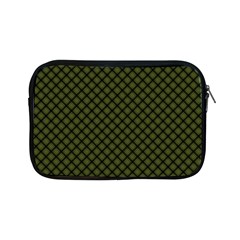 Army Green And Black Plaid Apple Ipad Mini Zipper Cases by SpinnyChairDesigns