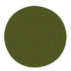 Army Green Color Polka Dots Pop Socket (white) by SpinnyChairDesigns