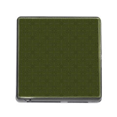 Army Green Color Polka Dots Memory Card Reader (square 5 Slot) by SpinnyChairDesigns