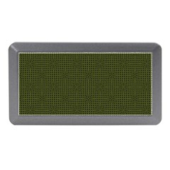 Army Green Color Polka Dots Memory Card Reader (mini) by SpinnyChairDesigns