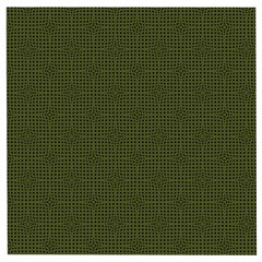 Army Green Color Polka Dots Wooden Puzzle Square by SpinnyChairDesigns