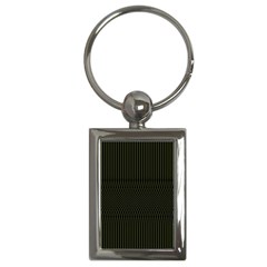 Army Green Black Stripes Key Chain (rectangle) by SpinnyChairDesigns