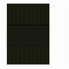 Army Green Black Stripes Large Garden Flag (two Sides) by SpinnyChairDesigns