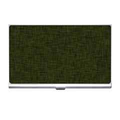 Army Green Texture Business Card Holder