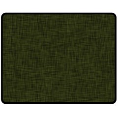 Army Green Texture Fleece Blanket (medium)  by SpinnyChairDesigns