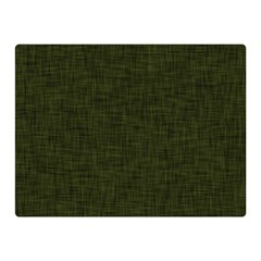 Army Green Texture Double Sided Flano Blanket (mini)  by SpinnyChairDesigns