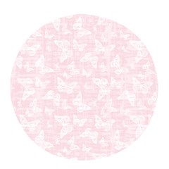 Ballet Pink White Color Butterflies Batik  Pop Socket (black) by SpinnyChairDesigns