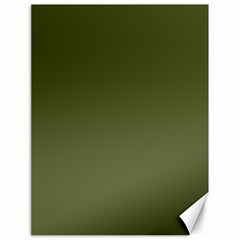 Army Green Color Ombre Canvas 18  X 24  by SpinnyChairDesigns