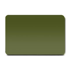 Army Green Color Ombre Small Doormat  by SpinnyChairDesigns