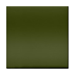 Army Green Color Ombre Face Towel by SpinnyChairDesigns