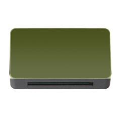 Army Green Color Ombre Memory Card Reader With Cf by SpinnyChairDesigns