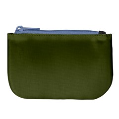 Army Green Color Ombre Large Coin Purse by SpinnyChairDesigns