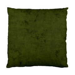 Army Green Color Grunge Standard Cushion Case (two Sides) by SpinnyChairDesigns