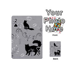 Grey Cats Design  Playing Cards 54 Designs (mini)