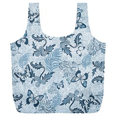 Nature Blue Pattern Full Print Recycle Bag (xxxl) by Abe731