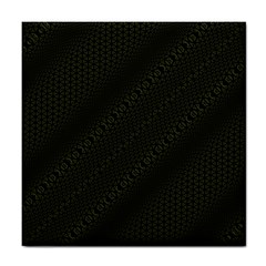 Army Green and Black Netting Tile Coaster