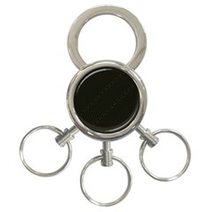 Army Green and Black Netting 3-Ring Key Chain