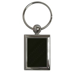 Army Green and Black Netting Key Chain (Rectangle)