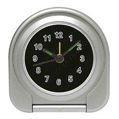 Army Green and Black Netting Travel Alarm Clock