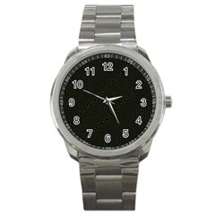 Army Green and Black Netting Sport Metal Watch