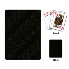 Army Green and Black Netting Playing Cards Single Design (Rectangle)