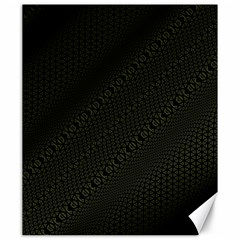 Army Green and Black Netting Canvas 20  x 24 