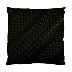 Army Green and Black Netting Standard Cushion Case (Two Sides)