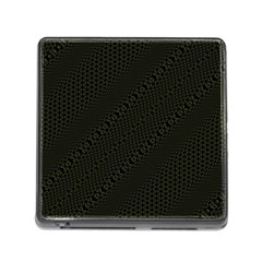 Army Green and Black Netting Memory Card Reader (Square 5 Slot)