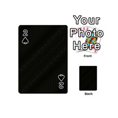 Army Green and Black Netting Playing Cards 54 Designs (Mini)