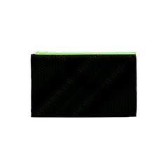 Army Green and Black Netting Cosmetic Bag (XS)