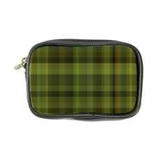 Army Green Color Plaid Coin Purse by SpinnyChairDesigns