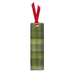 Army Green Color Plaid Small Book Marks