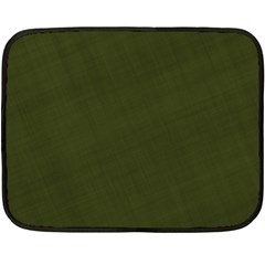 Army Green Color Texture Fleece Blanket (mini) by SpinnyChairDesigns