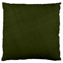 Army Green Color Texture Standard Flano Cushion Case (two Sides) by SpinnyChairDesigns