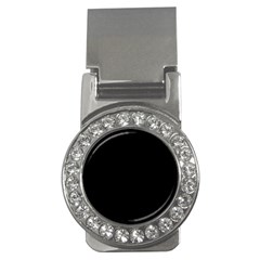 True Black Solid Color Money Clips (CZ) 