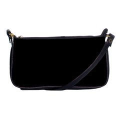 True Black Solid Color Shoulder Clutch Bag by SpinnyChairDesigns