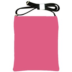 True Blush Pink Color Shoulder Sling Bag by SpinnyChairDesigns