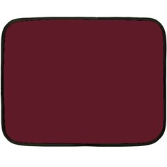 True Burgundy Color Fleece Blanket (mini) by SpinnyChairDesigns