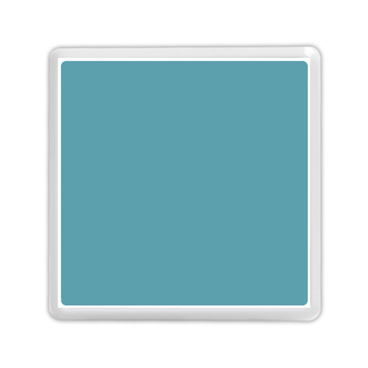 True Cadet Blue Teal Color Memory Card Reader (Square)