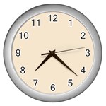 True Champagne Color Wall Clock (Silver) Front