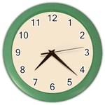 True Champagne Color Color Wall Clock Front