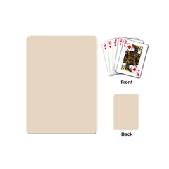 True Champagne Color Playing Cards Single Design (mini) by SpinnyChairDesigns