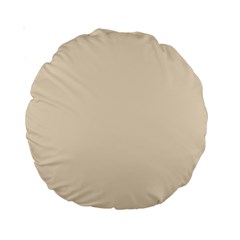 True Champagne Color Standard 15  Premium Round Cushions by SpinnyChairDesigns