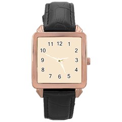 True Champagne Color Rose Gold Leather Watch  by SpinnyChairDesigns