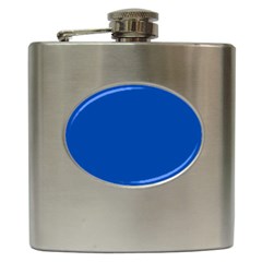 True Cobalt Blue Color Hip Flask (6 Oz) by SpinnyChairDesigns