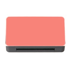 True Coral Pink Color Memory Card Reader With Cf by SpinnyChairDesigns