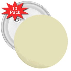 True Cream Color 3  Buttons (10 Pack)  by SpinnyChairDesigns