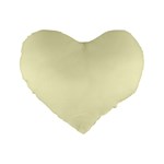 True Cream Color Standard 16  Premium Heart Shape Cushions Front