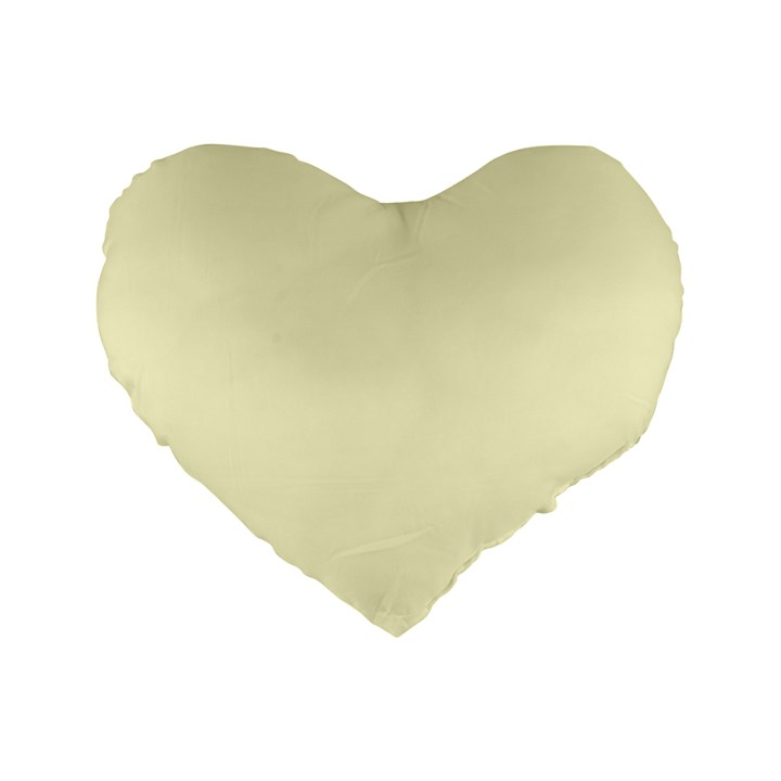 True Cream Color Standard 16  Premium Heart Shape Cushions